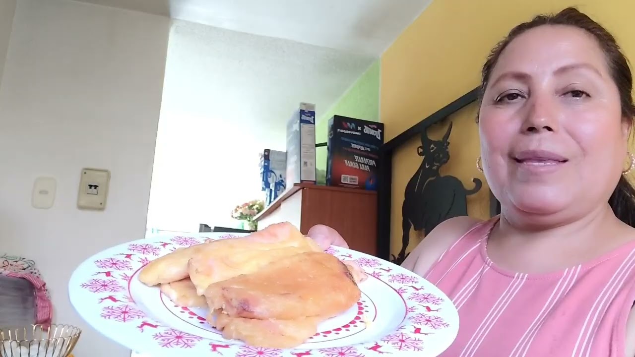 Un vídeo más para mis seguidores.hoy tortitas de nopales. y rollitos de jamón.