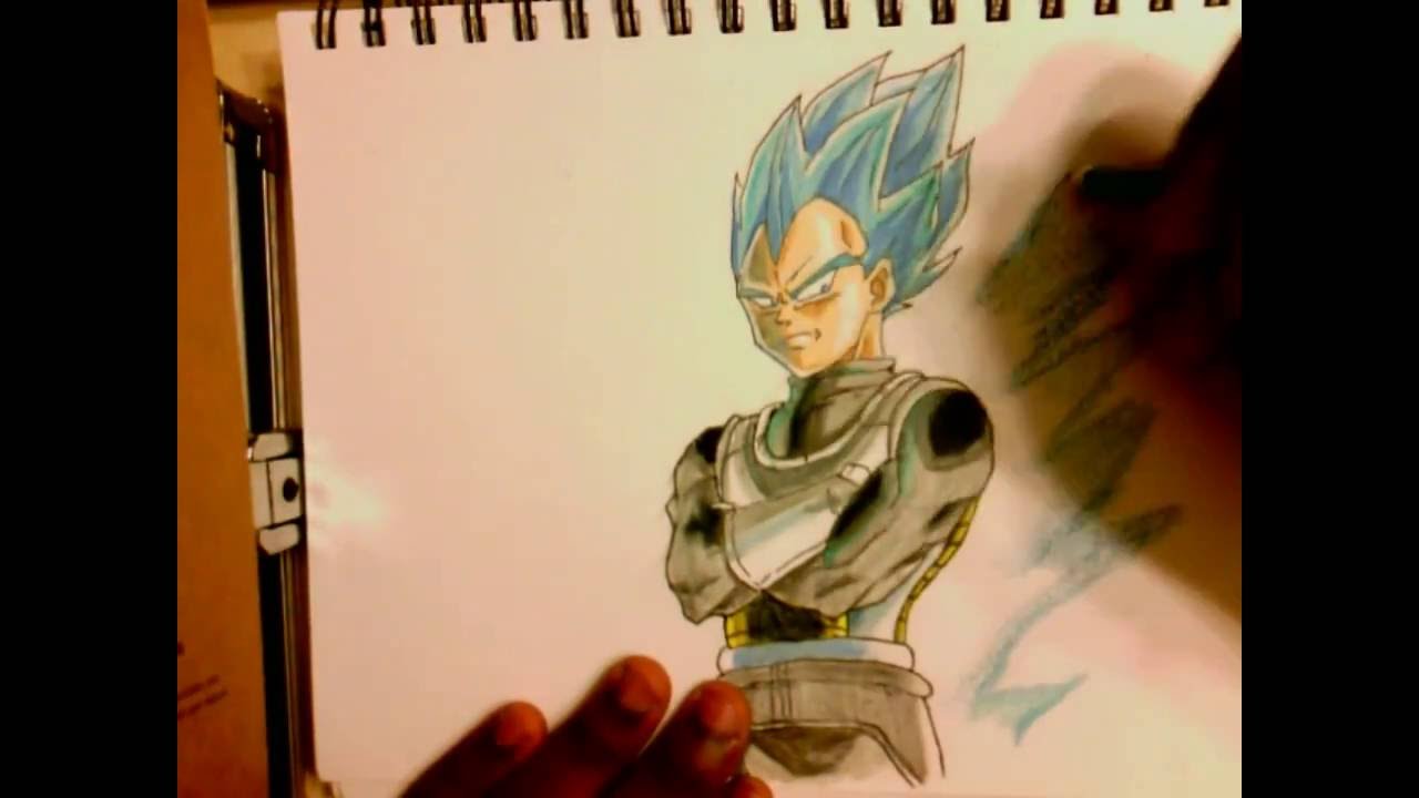 Inkmaster Channel Debut| DBS:Super Saiyan Blue Vegeta Speed Art #1