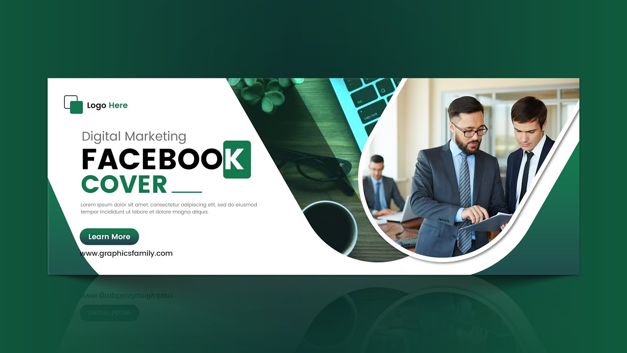 Company Facebook Cover Design in Adobe Photoshop