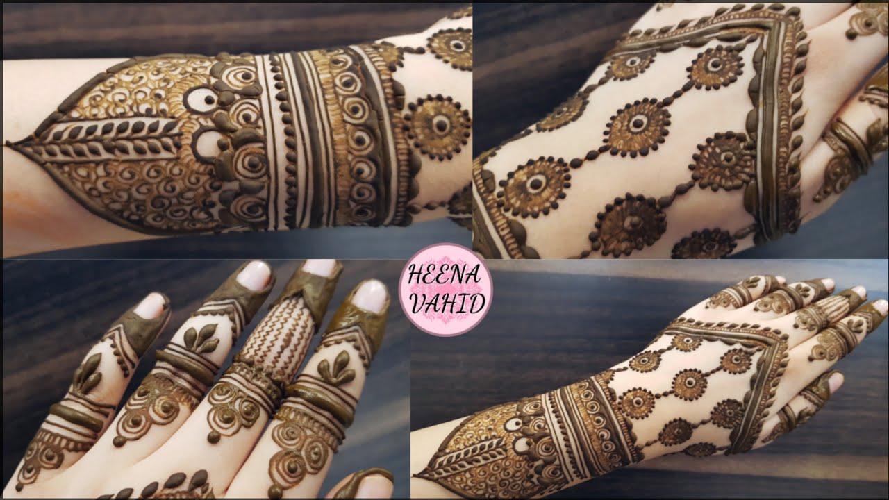Latest Stylish henna design for backside | HV creation #37 | heena vahid.