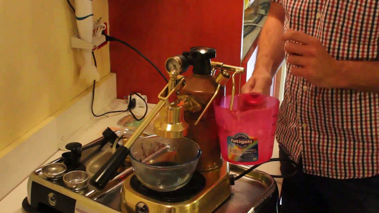 MACHINE USED   TEST   La Pavoni PRH with cappuccinatore  before cleaning