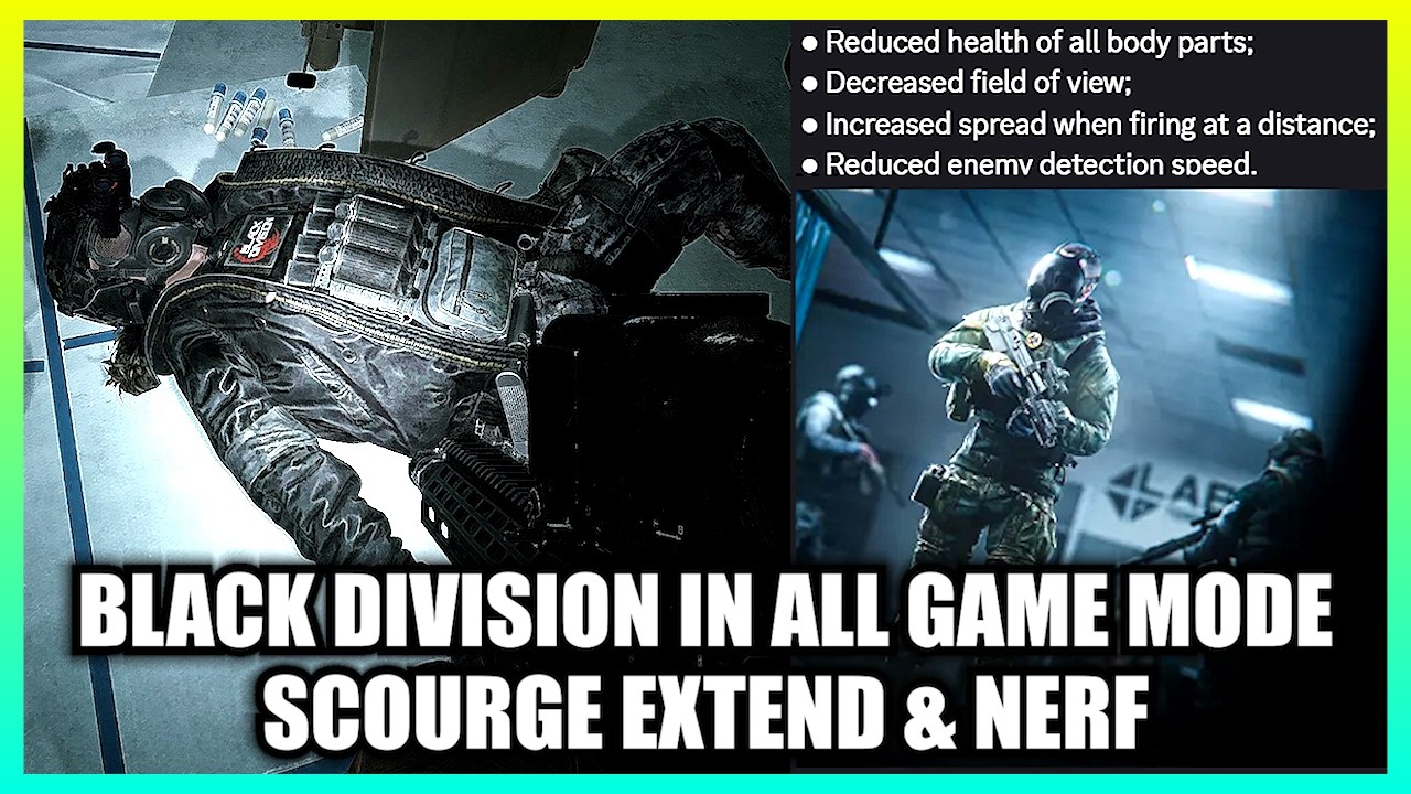 Black Division in All Game Mode including PVE, Scourge Extended & Nerfed, Likely Zombie Event After