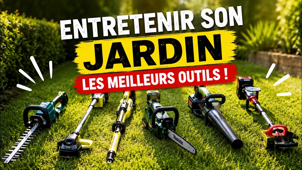 Entretenir son Jardin les Meilleurs Outils ! (taille-haie, coupe bordure, tron&ccedil;onneuse...)