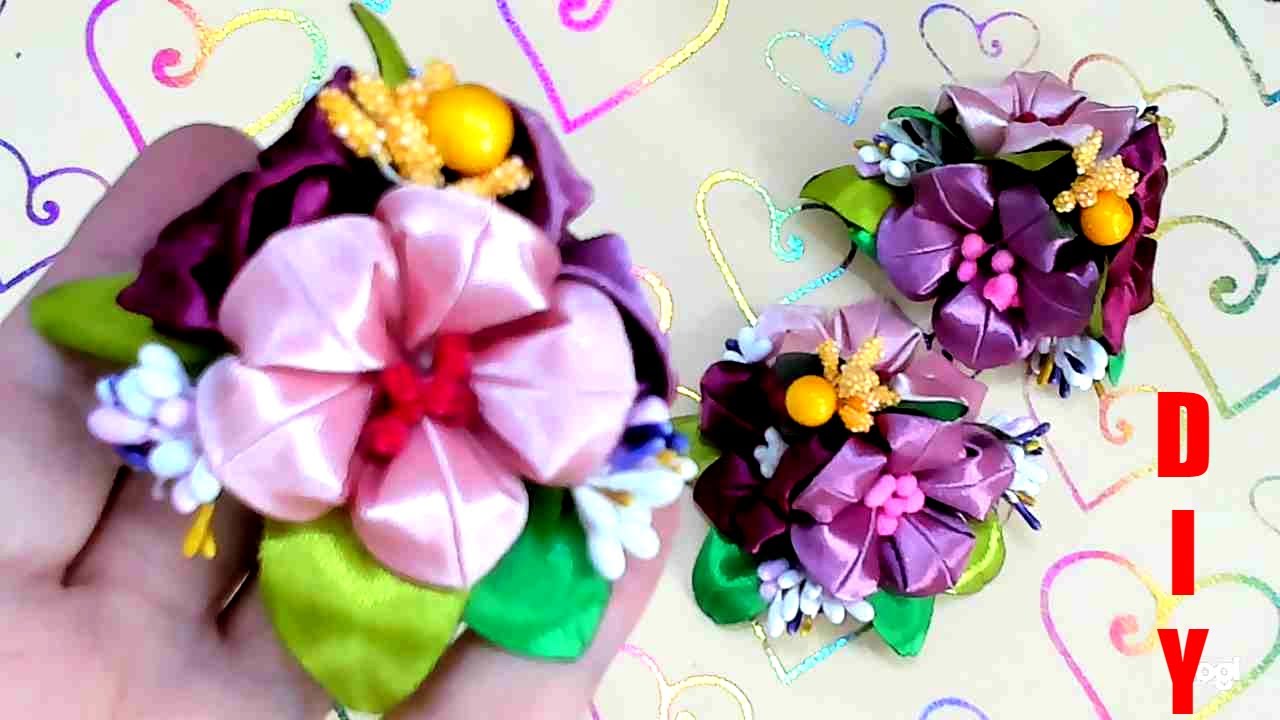 как сделать красивые украшения для волос своими руками. Украшения для волос из лент своими руками.