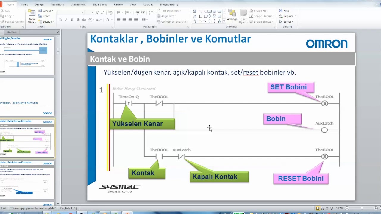 Ders:13 | OMRON Sysmac Studio Ladder Dili Ve Özellikleri - Fonksiyon-Fonksiyon Blok Tanıtımı