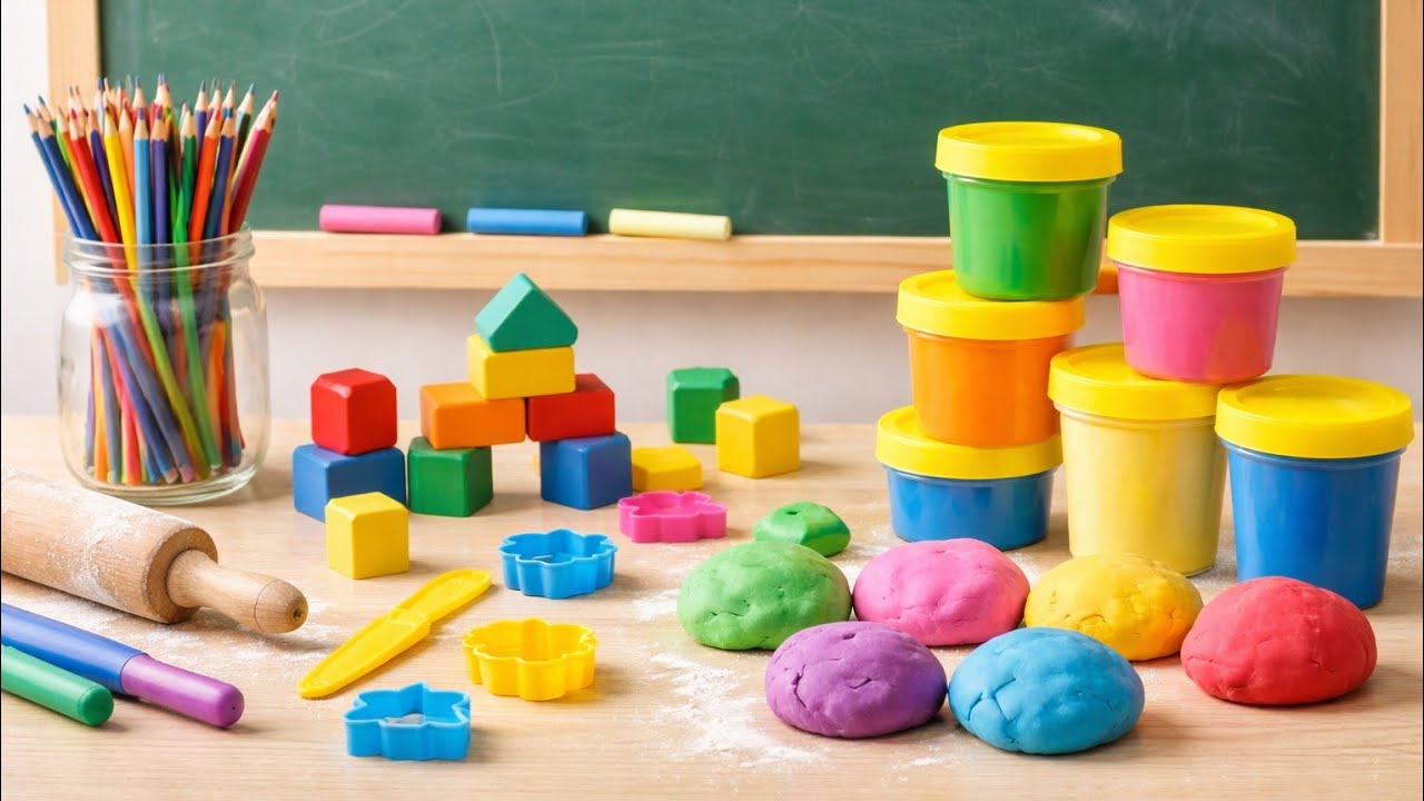 ✅من طباشير وعجبين وخشيبات تصنع طفل مجتهد 🏆