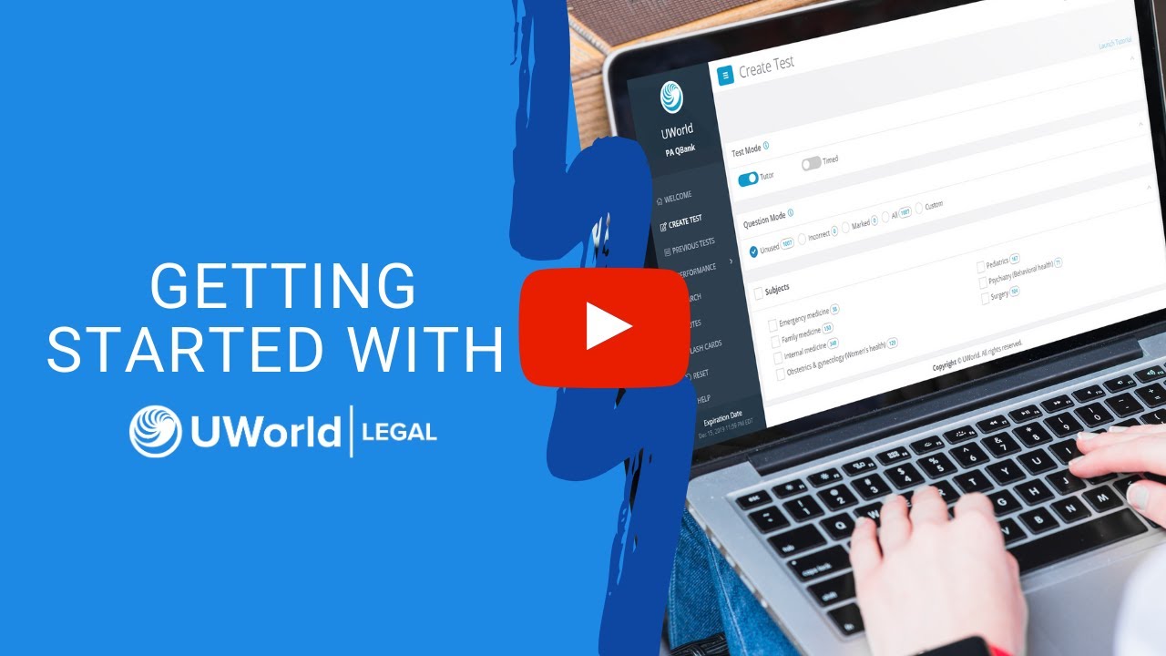 Getting Started with the UWorld Legal - MBE&reg; QBank with Licensed NCBE&reg; Questions