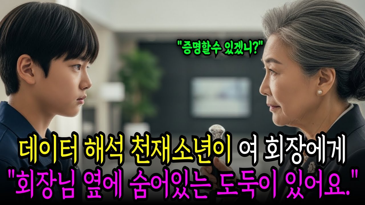 데이터해석 천재소년이 백만장자 재벌회장님에게 “회장님 옆에 도둑이 살고 있어요” 제가 도둑잡아드릴께요라며 제안하는데…|오디오북 |노후사연 |반전사연|시니어사연|인생이야기|