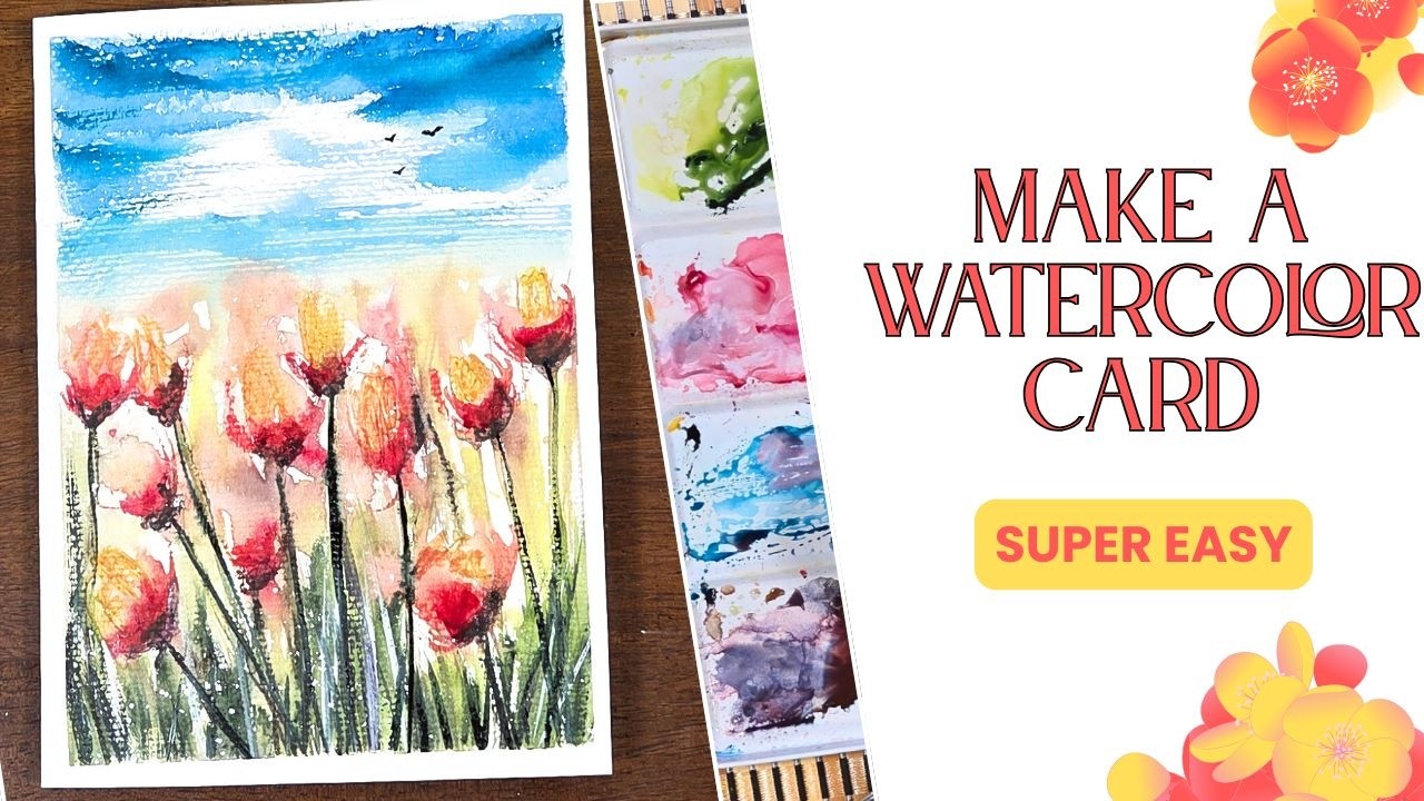 Your Special Someone Would Love a Watercolor Card Made by YOU! ❤️