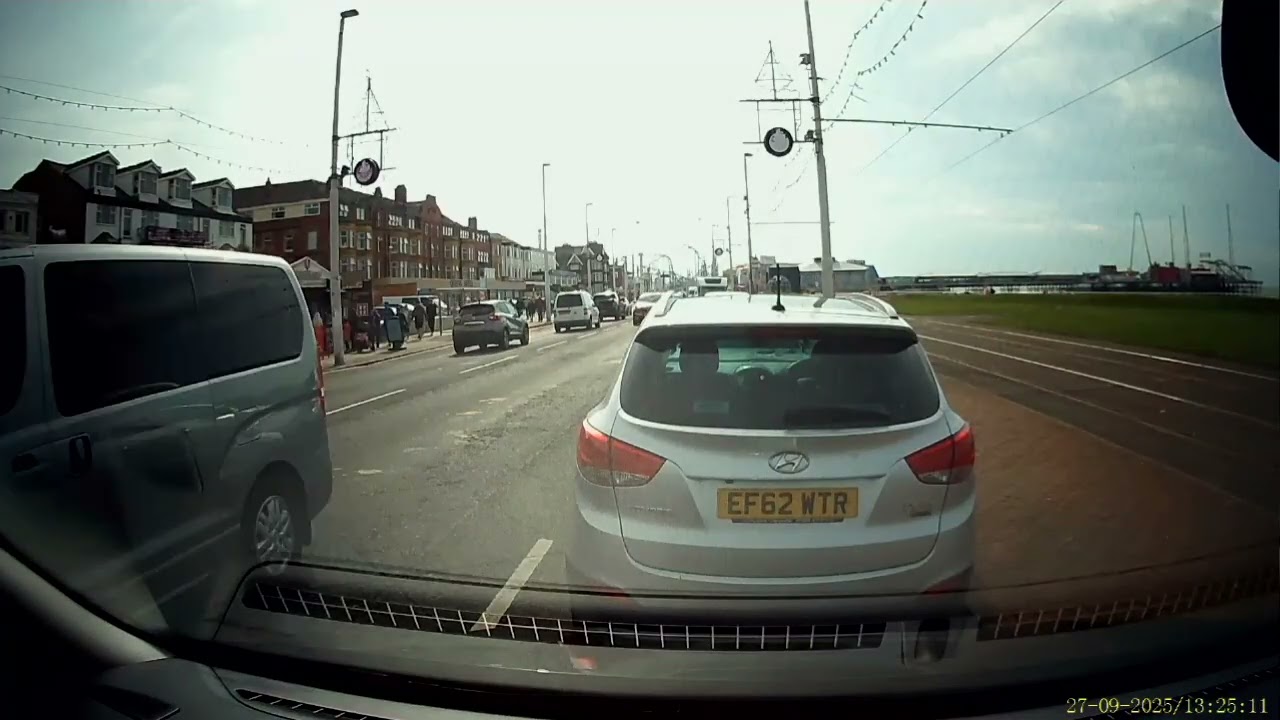 Dashcam Driving To The M5 From Blackpool