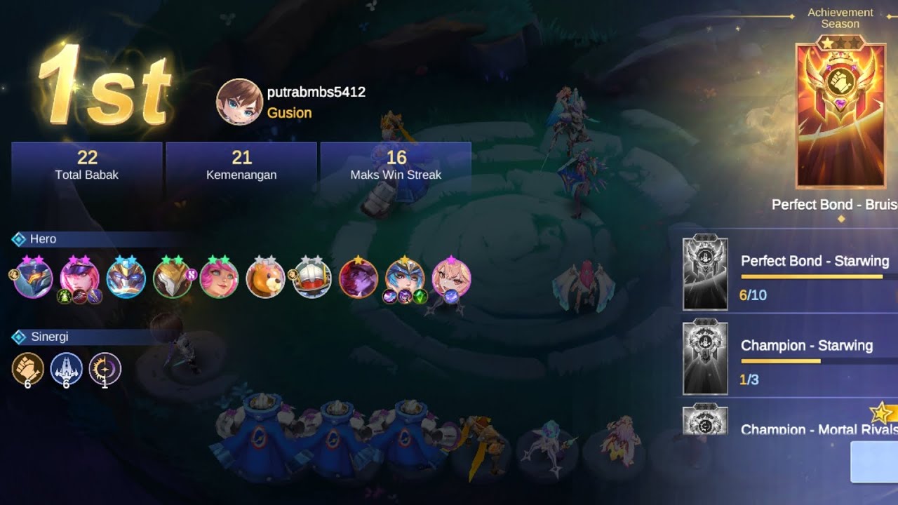 10 Dauntless MCGG x KOF Commander Gusion Sinergi 6 Dauntless 6 Starwing 1 Mortal Rival