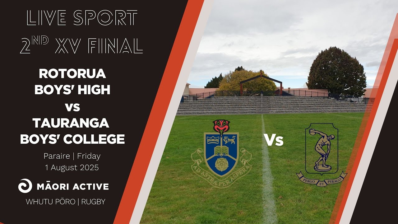 Super 8 Rugby 2nd XV 2025 FINAL | Rotorua Boys' High v Tauranga Boys’ College
