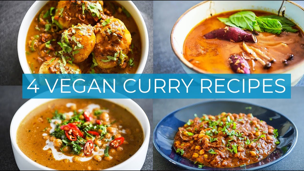 4 EASY vegan Curry Recipes to make AT HOME!