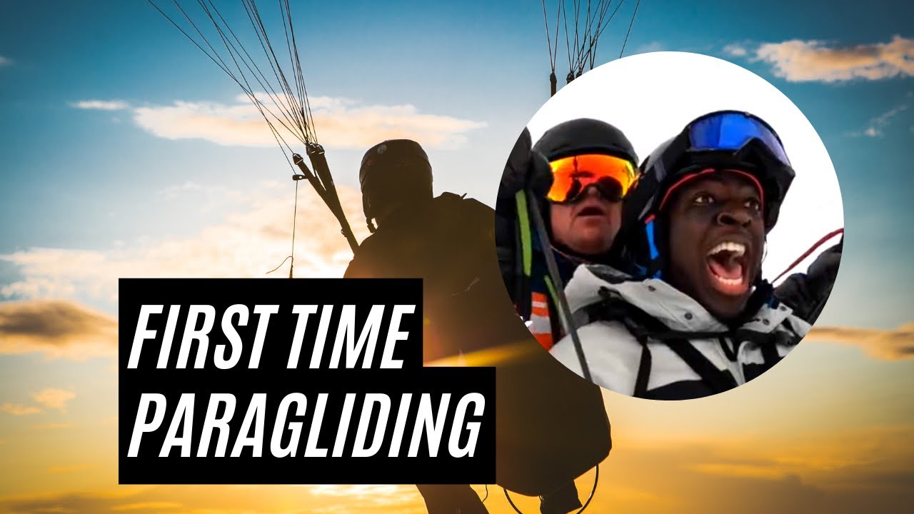 First time Paragliding. St. Anton am Arlberg