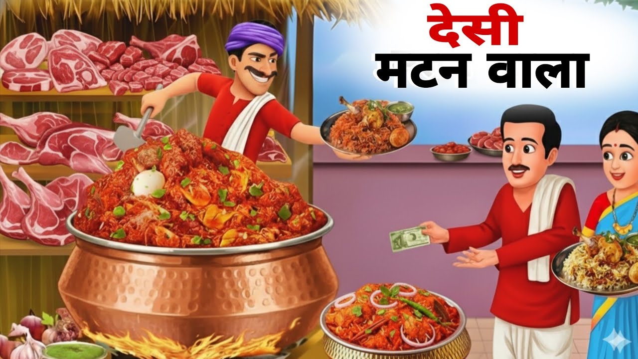 देसी मटन | desi matan wala | hindi stories | moral stories | hindi कार्टून |Hindi kahaniya| #cartoon