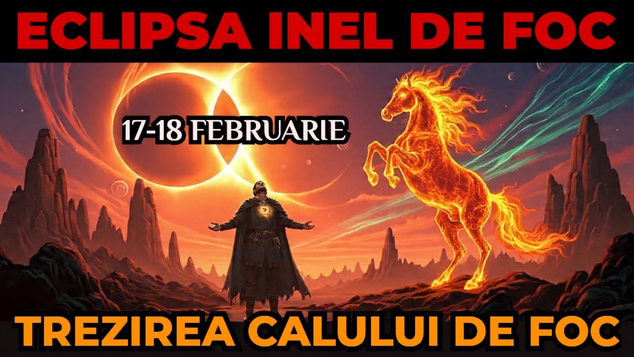 🔥 ECLIPSA Inelul de Foc se unește cu Calul de Foc astăzi! Eveniment RAR, unic în 2000 de ani.