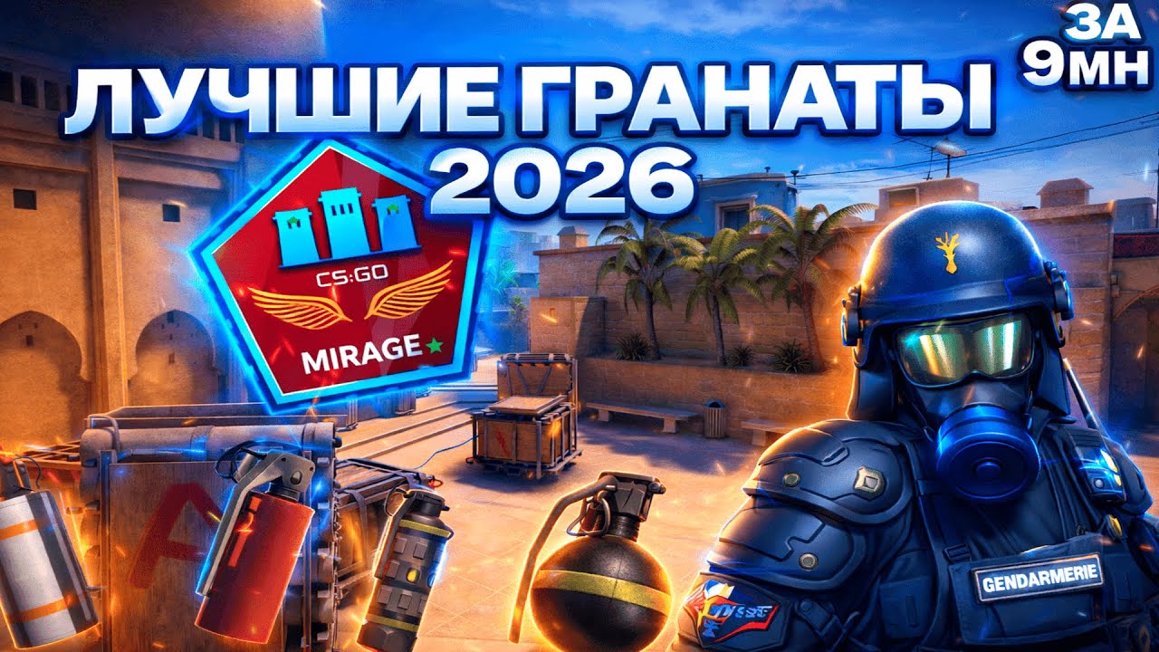 ЛУЧШИЕ БАЗОВЫЕ ГРАНАТЫ НА МИРАЖЕ 2026