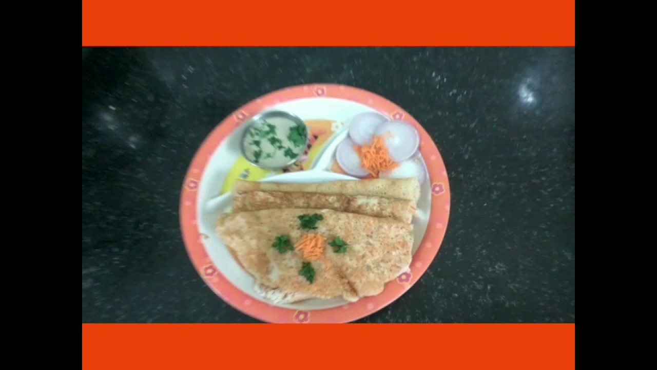 Carrot dosa recipe/quick and easy carrot dosa recipe