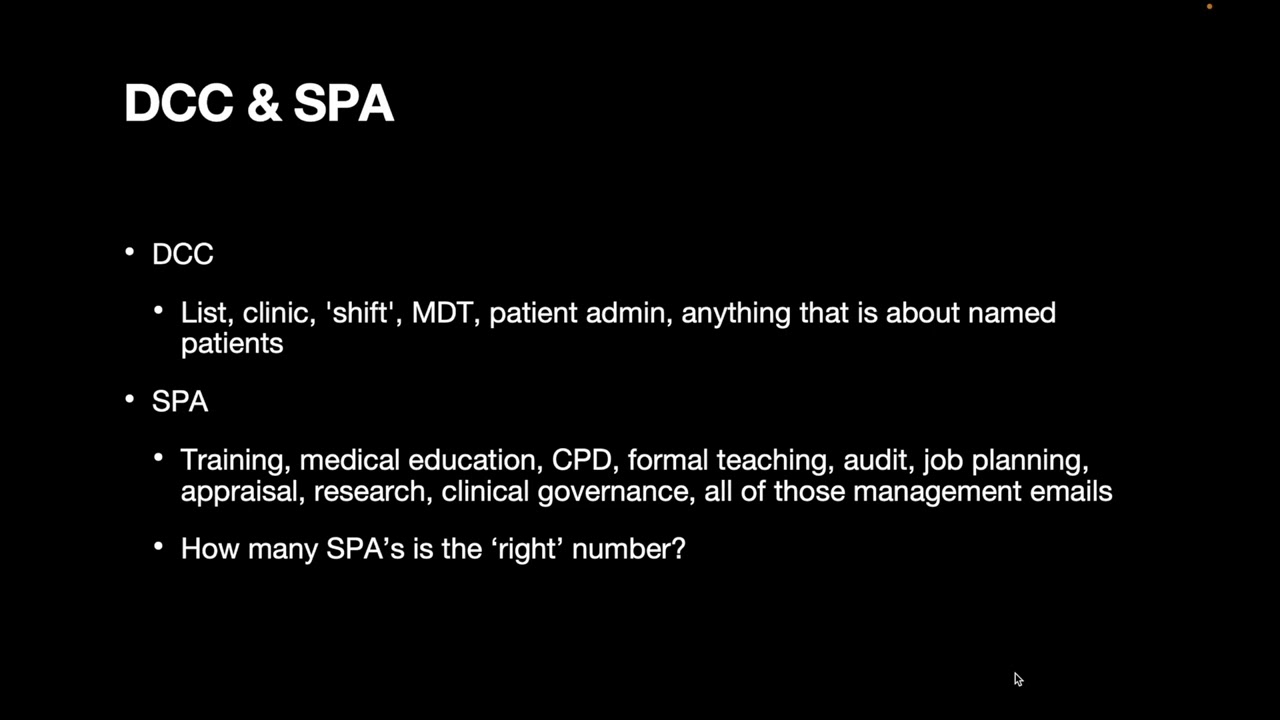Job Planning for NHS Consultants