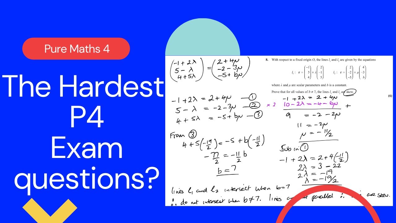 The hardest questions from Edexcel IAL P4