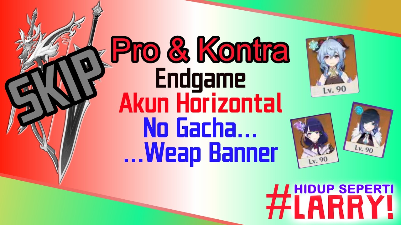 Hasil Akun Horizontal No Gacha Weap Banner Investment (Genshin Impact 6.4 Indonesia)