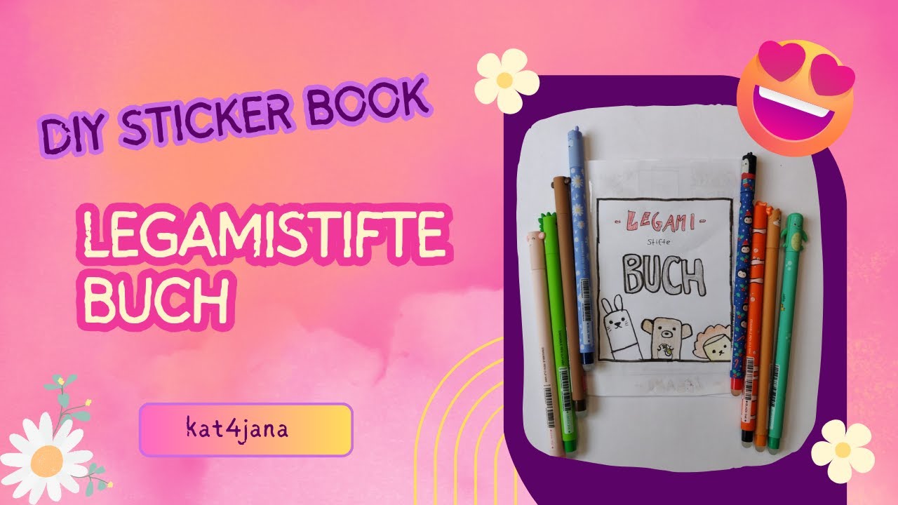 Legami Stifte Buch | DIY Sticker Notebook 📔✨ So cute🐰
