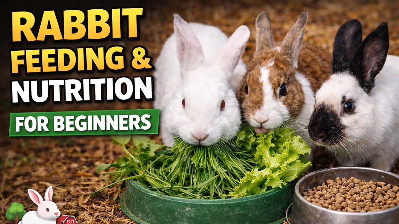 Rabbit Feeding & Nutrition Explained for Beginners | Healthy Growth Guide (Episode 3)
