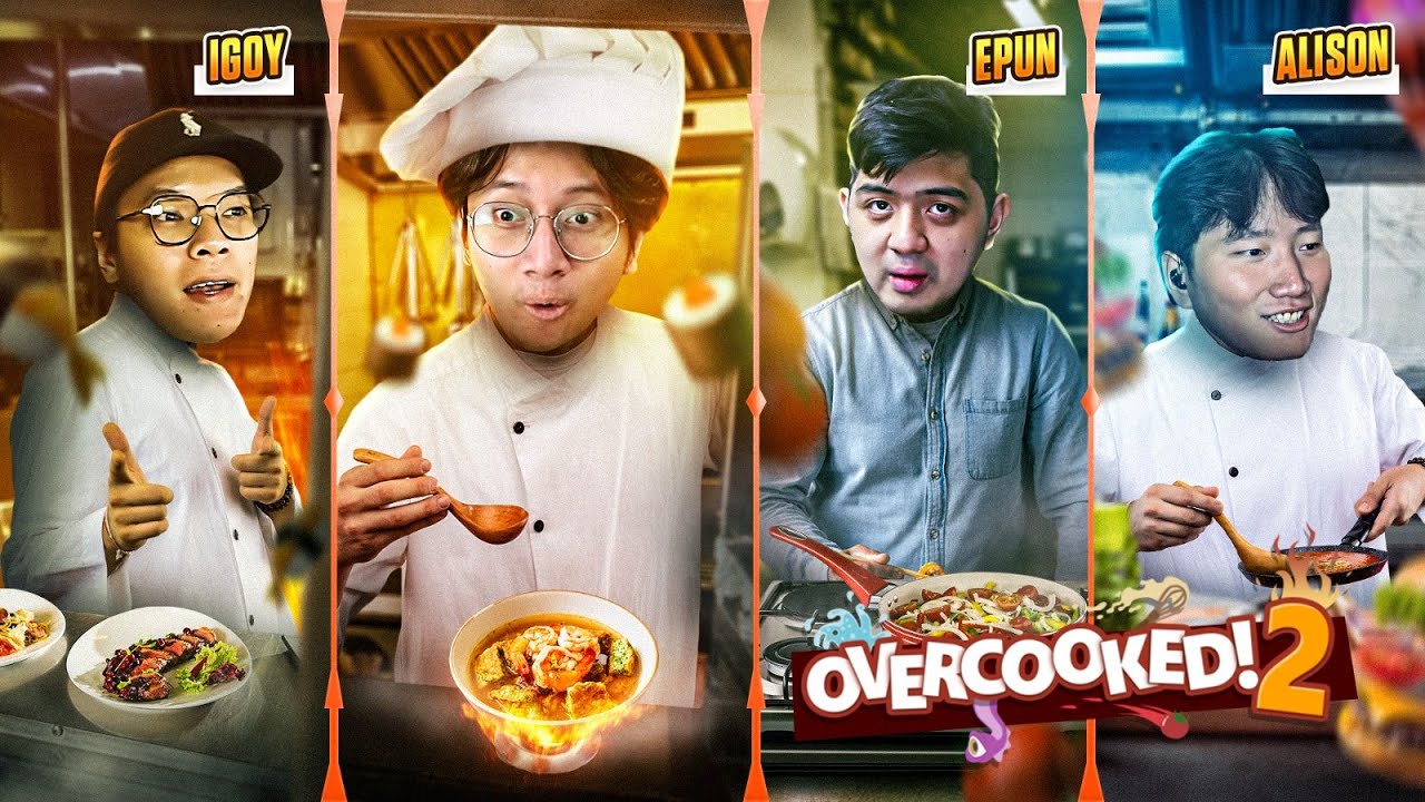 MELANJUTKAN BISNIS FAST FOOD SAMPE KE ATAS LANGIT!!! - Overcooked! 2 Indonesia Part 1