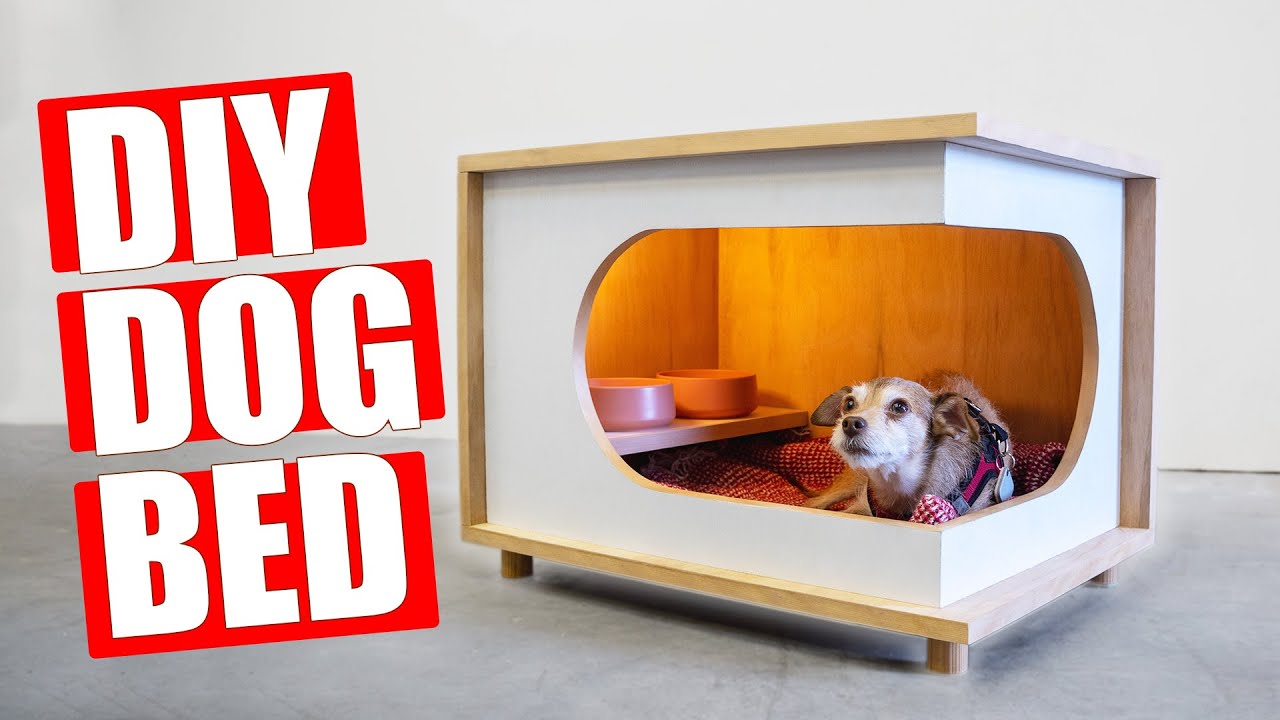 Как сделать закрытую лежанку для собаки | Tiny Dog House