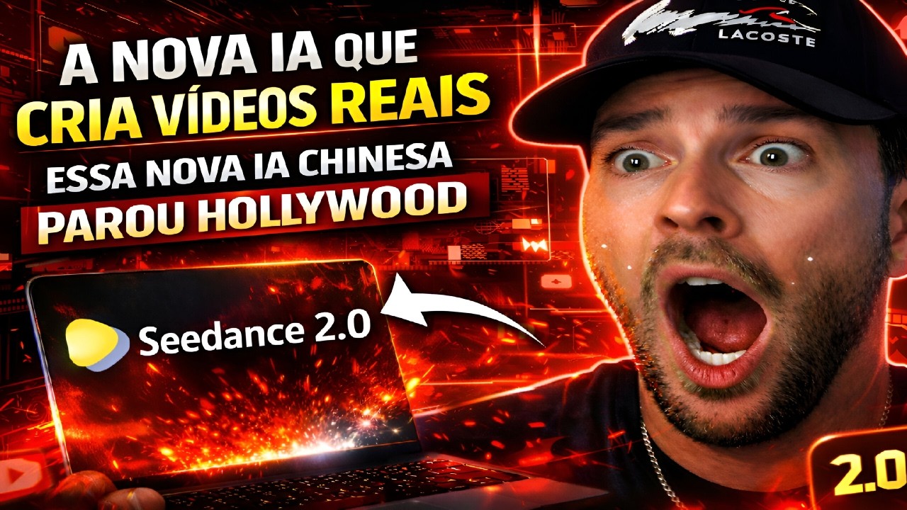 A Nova IA  que CRIA vídeos REAIS / SEEDANCA 2.0 - HOLLYWOOD em CAUS TOTAL!