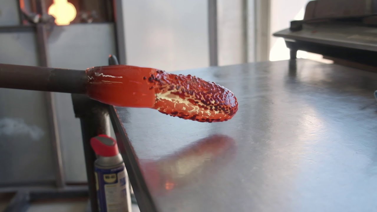 Custom handblown Christmas Tree Glass Sculpture