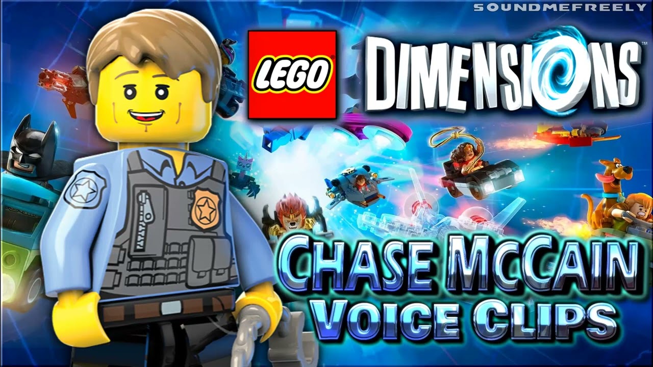 All Chase McCain Voice Clips • Lego Dimensions • (Joseph May) All Voice Lines