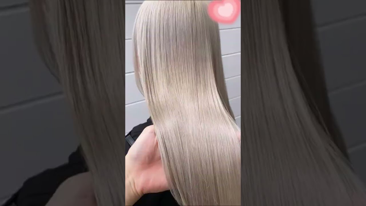 😮Light Grey Beige Hair Color Tutorial & Transformation #haircolorchallenge  #grayhairtransition