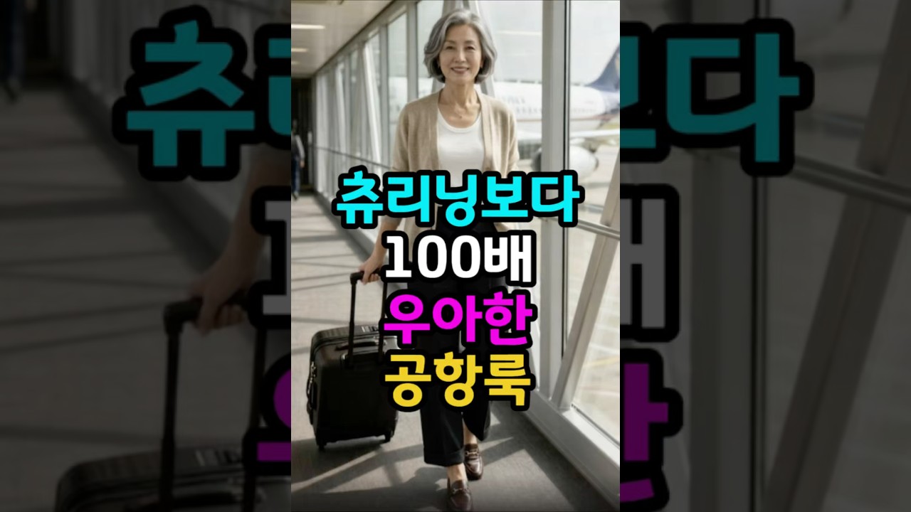 츄리닝보다 100배 우아한 공항룩 #60대패션 #시니어패션 #룩북
