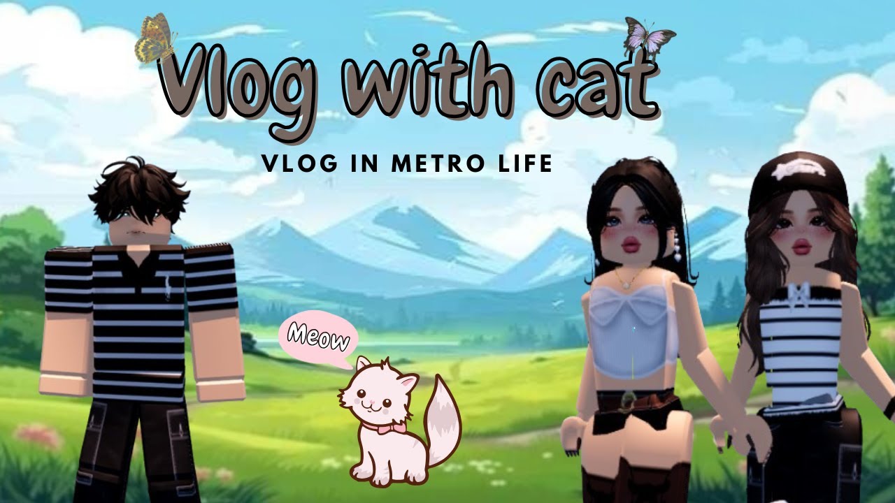 Vlog with cat in Metro life 🐈 |  don't miss the end | Life Inside Roblox