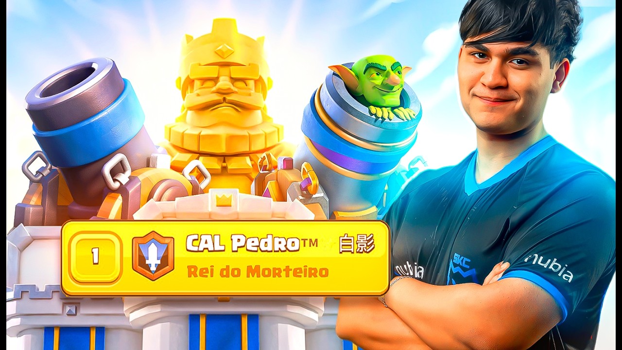 Como Joga Um Profissional De Morteiro TOP 1 Global Com mais de 5 MIL HORAS de Clash Royale