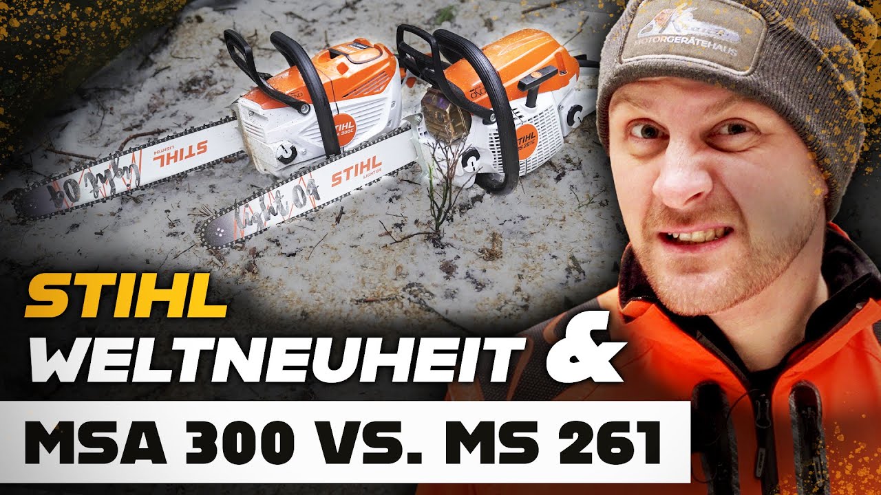 😎😎 STIHL - WELTNEUHEIT! Gurtsystem Advance X-FLEX und MSA 300C vs. MS 261C