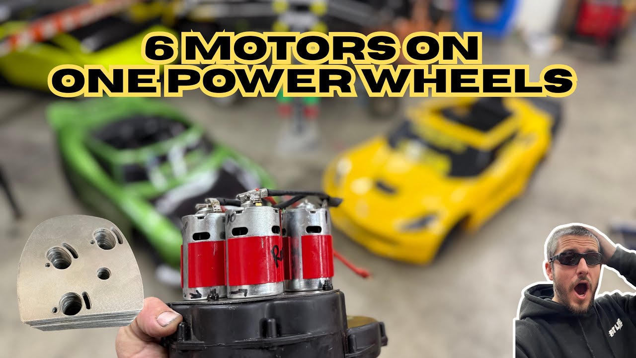 Установка ШЕСТИ моторов на ОДИН модифицированный Powerwheels!