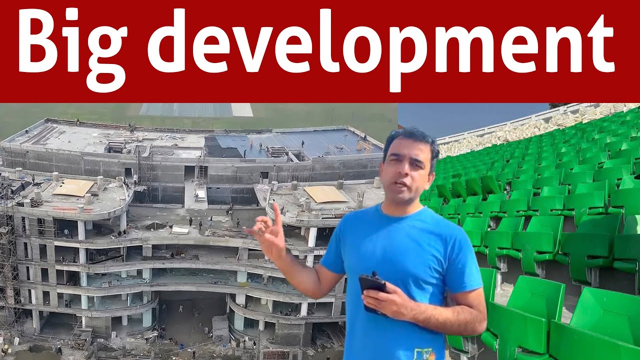Big change at face of Gaddafi Stadium just in one day