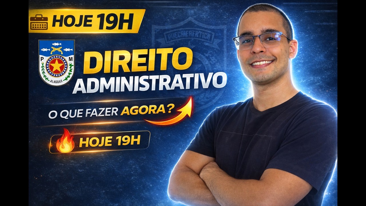 AUL&Atilde;O DE DIREITO ADMINISTRATIVO PMAL 2026 - HD CURSOS