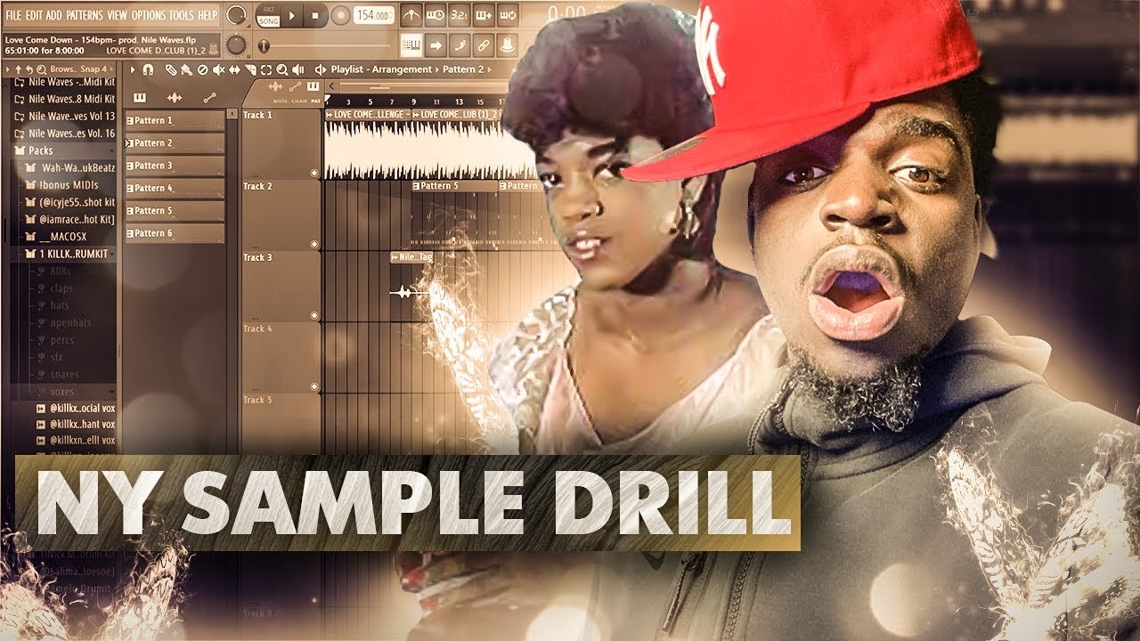 Making A NY Drill SAMPLE Beat! | Nile Waves