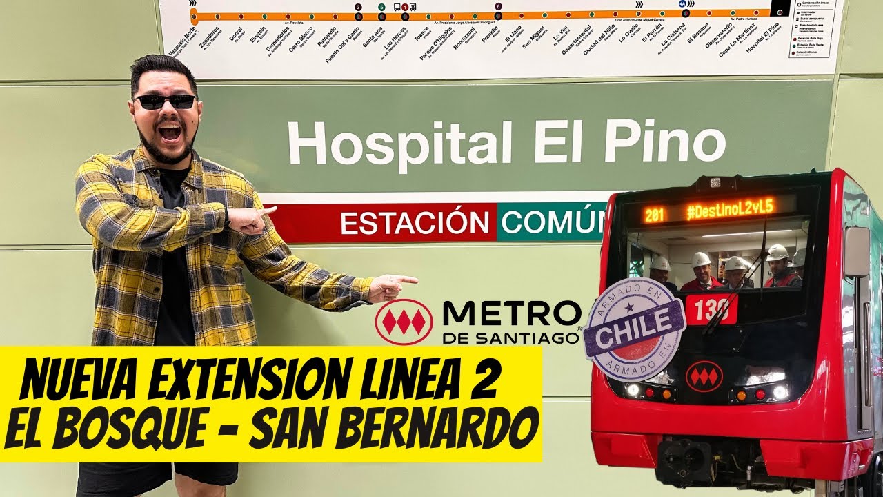 Así ES la EXTENSION linea 2 del NUEVO Metro de Santiago el MÁS EXTENSO y MODERNO de Sudamerica 🇨🇱
