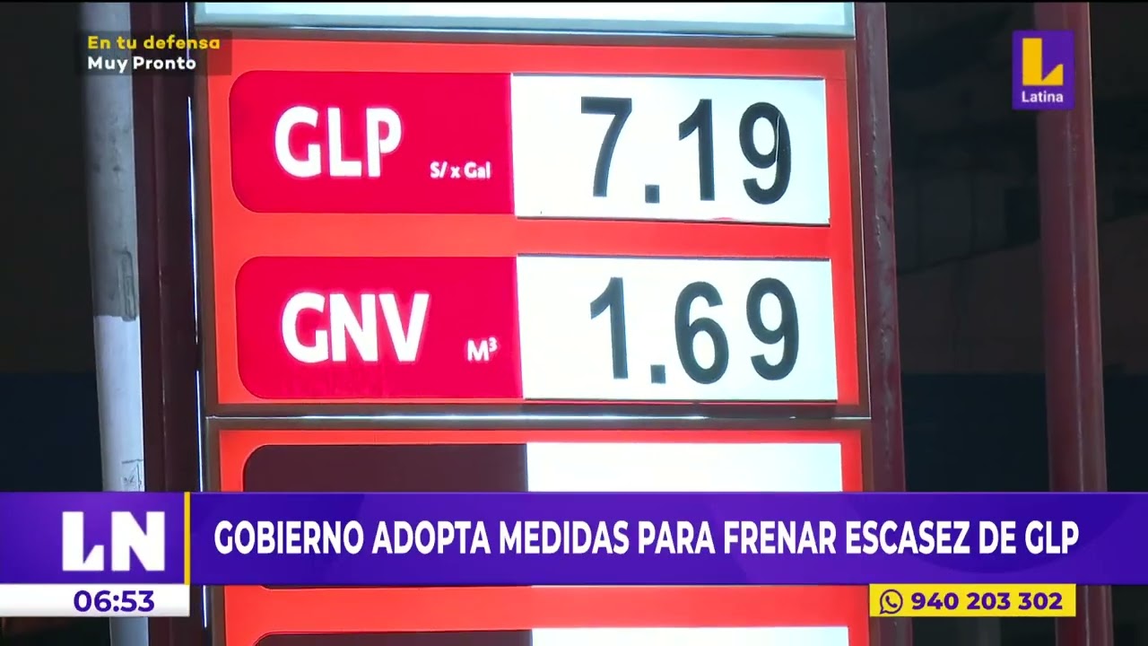 Gobierno adopta medidas para frenar escasez de GLP