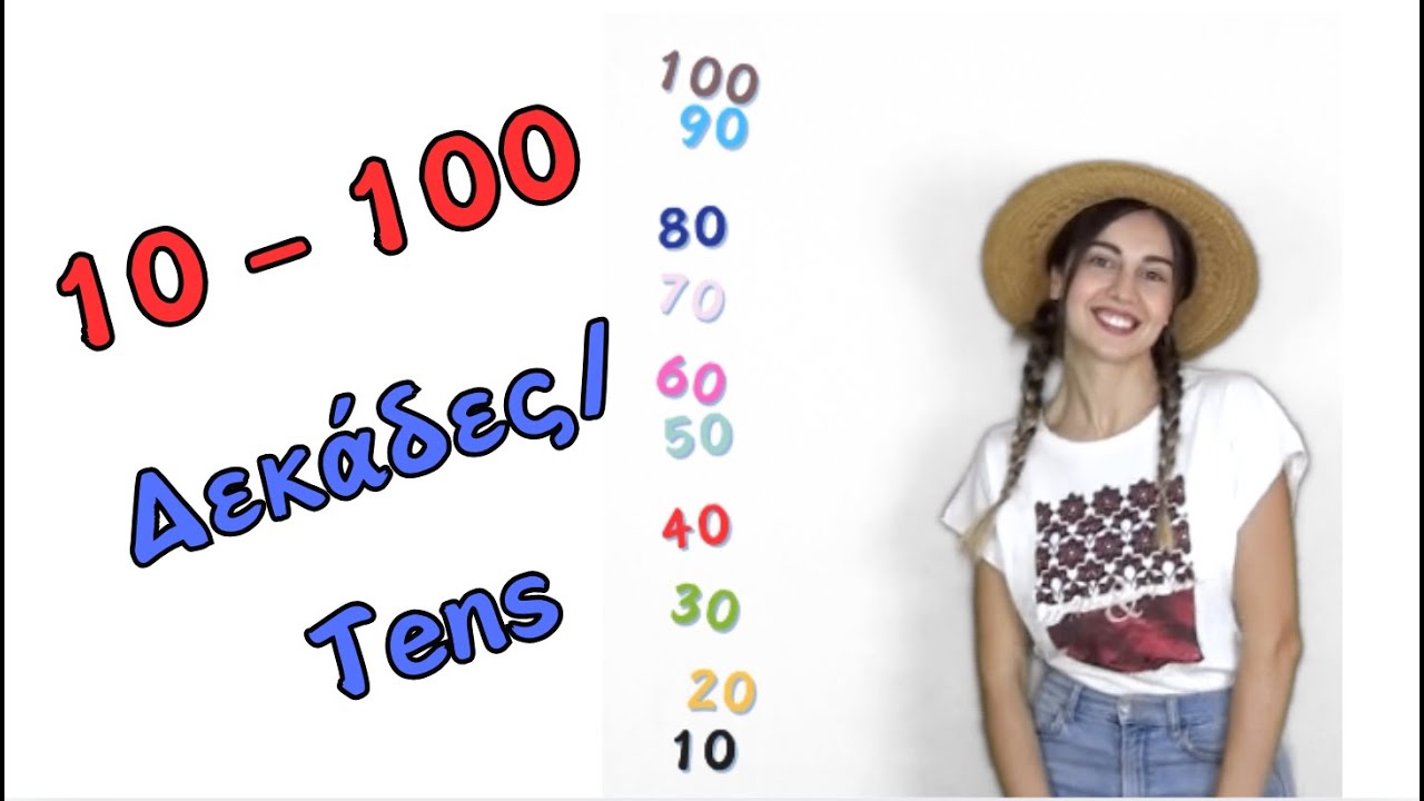 Τραγούδι για τις Δεκάδες/ Sing and Count by Tens in Greek! (10 to 100) - Τραγουδάμε/Μετράμε ανά 10