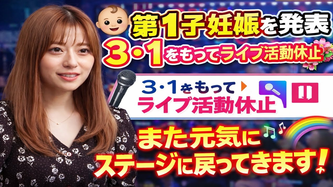 🎉👶「ＳＩＬＥＮＴ　ＳＩＲＥＮ」黒坂優香子、第１子妊娠を発表💐✨　３・１をもってライブ活動休止🎤⏸️「また元気にステージに戻ってきます！🌈🎶」
