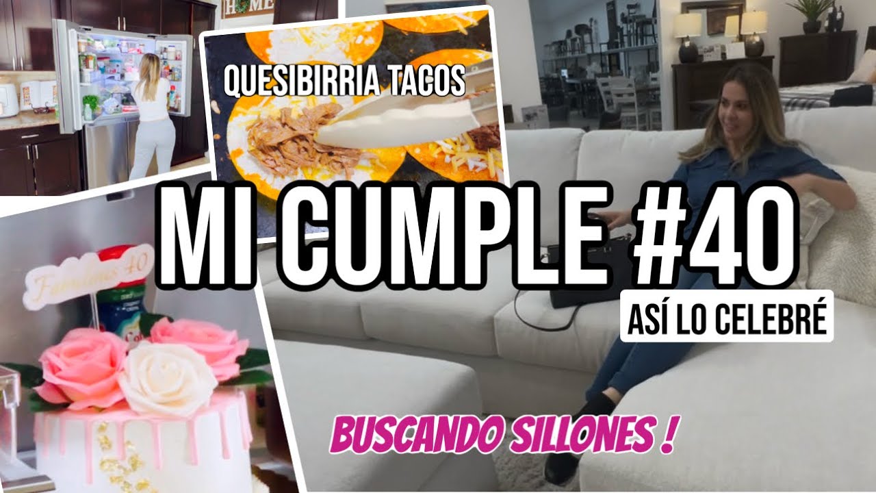 Encontré los sillones perfectos para mi casa 🏡 Así decidí celebrar mi cumpleaños 🎂 #40 vlog