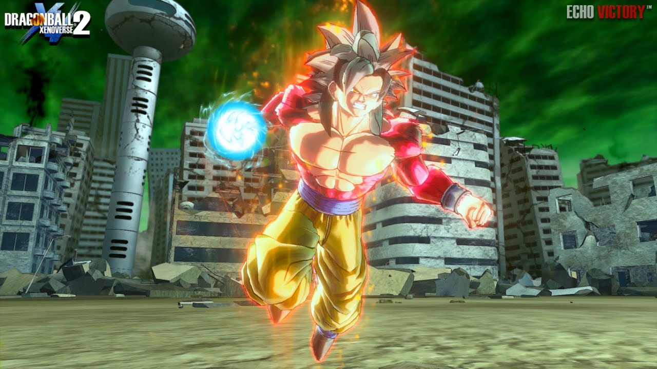 This is SUPER FULL POWER SAIYAN 4 Goku in Dragon Ball Xenoverse 2! w/x10 Super Kamehameha