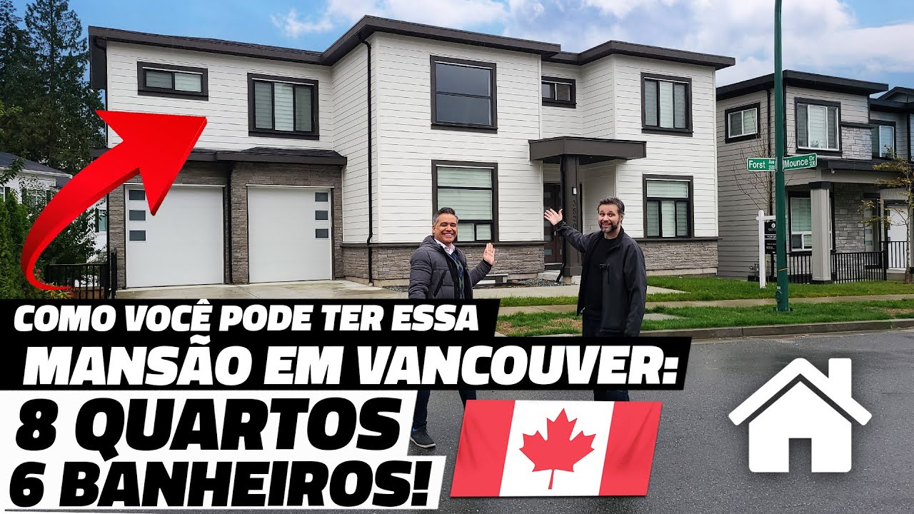 Tour por essa CASA DE MILHÕES em Vancouver no Canadá 🇨🇦 Como você pode comprar ela?