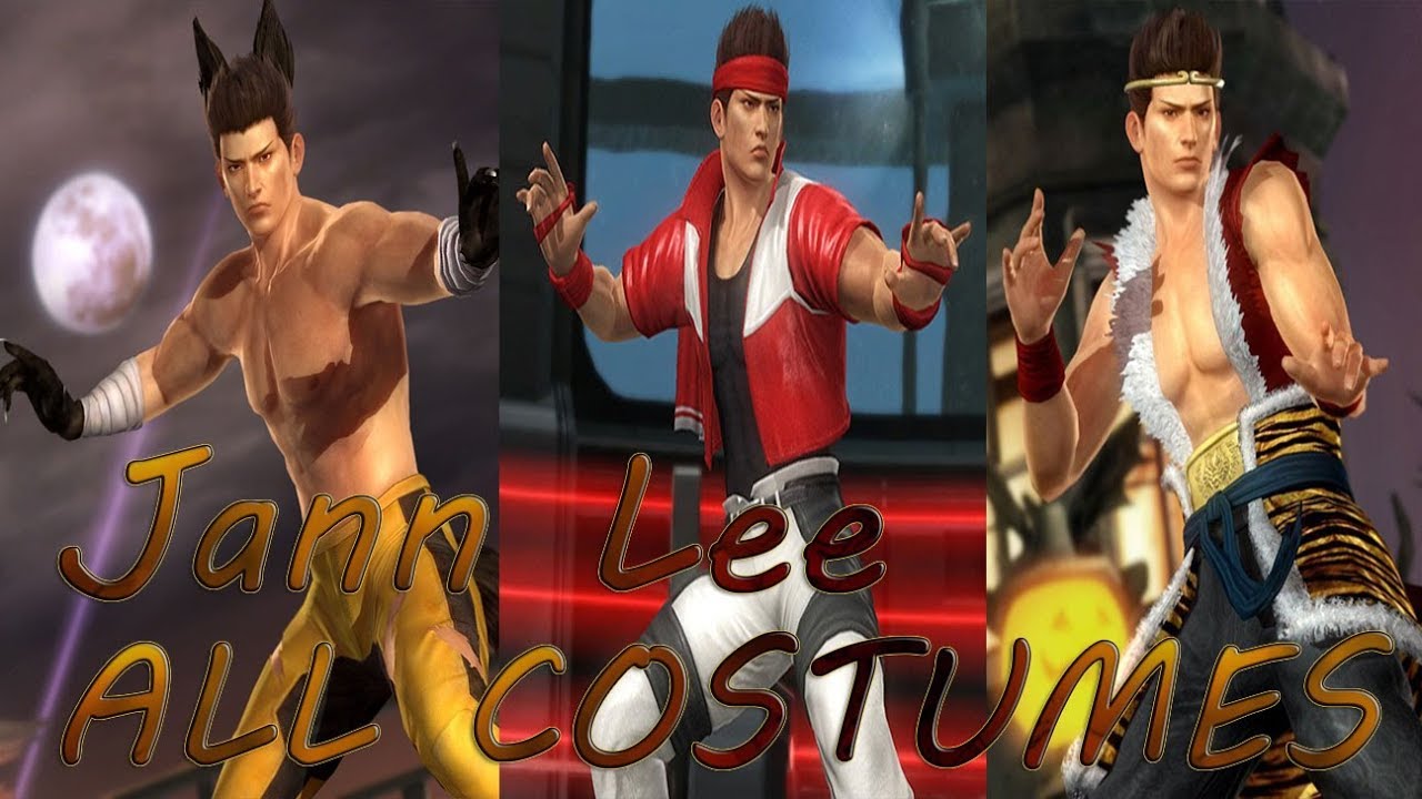 Dead or Alive 5 Last Round: All Jann Lee Costumes (Victory Poses)