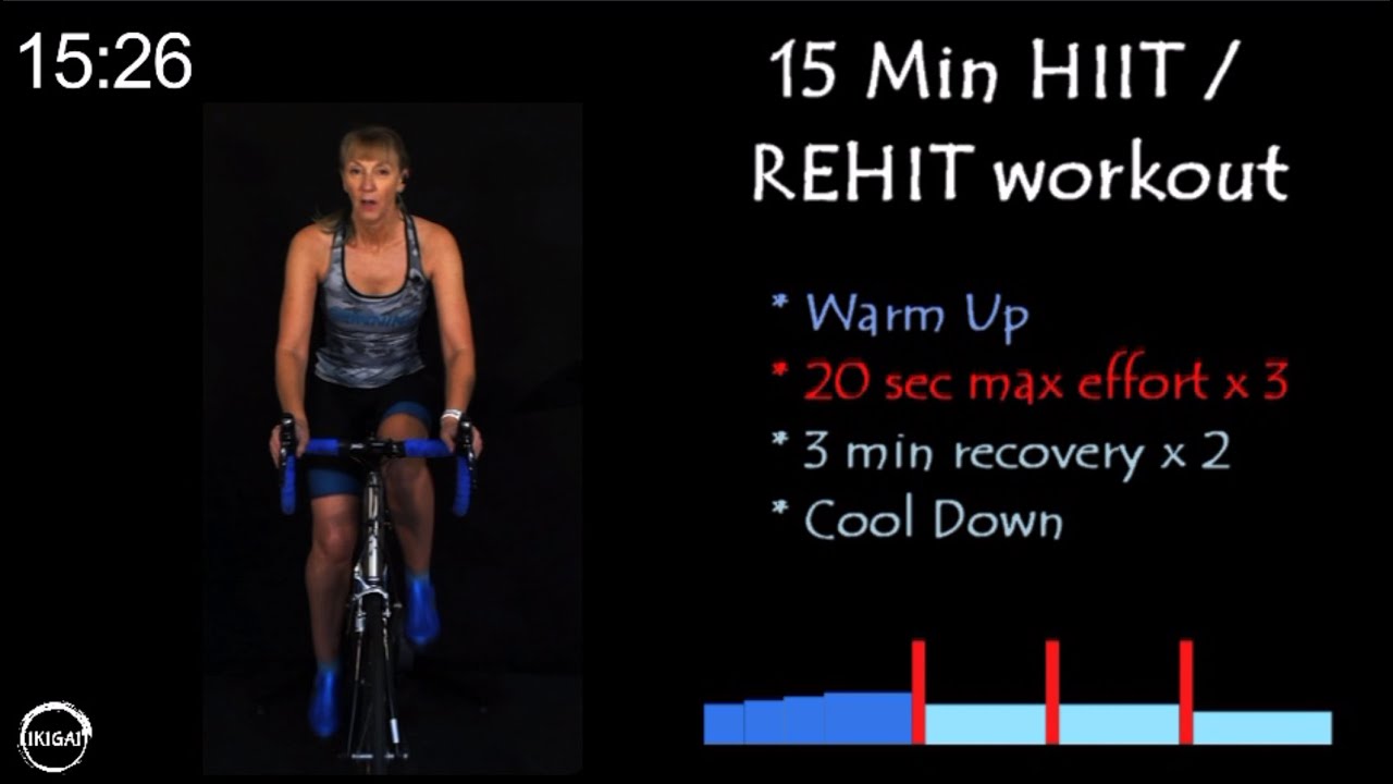 15 minute HIIT Cycling Workout (REHIT)
